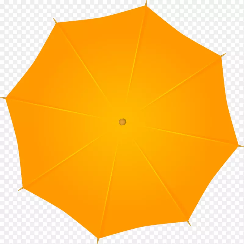 简约黄色雨伞