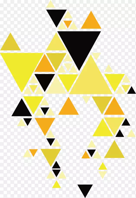 黄色系三角形花纹