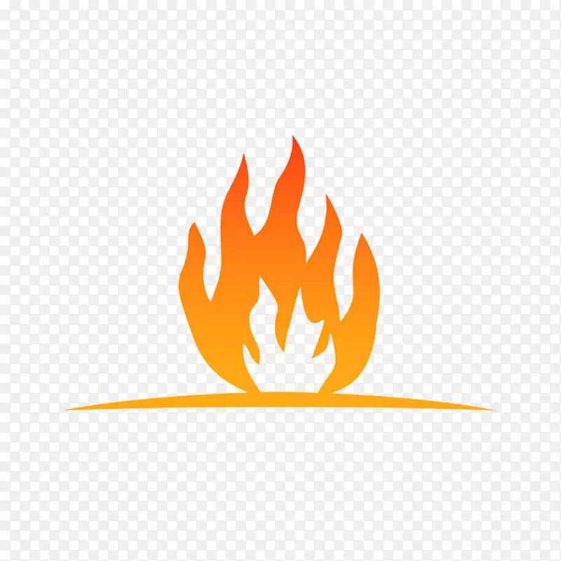 卡通火热的火焰标识PNG