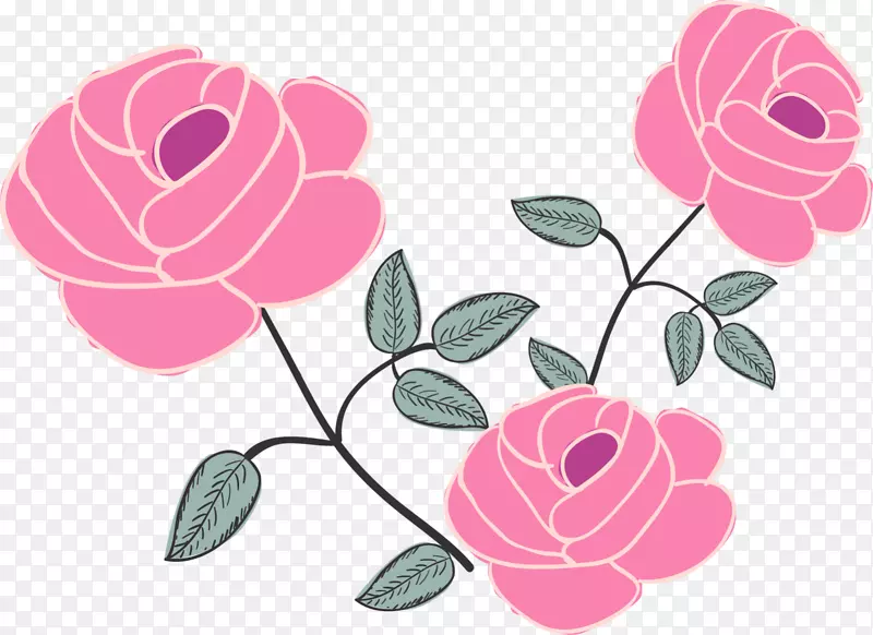 粉色情人节玫瑰花束