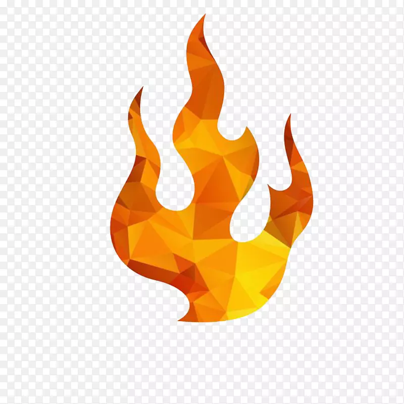 卡通焱热的火焰标志PNG