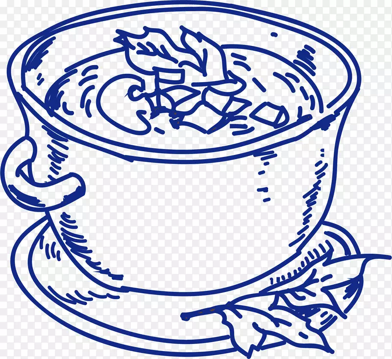 卡通鸡汤食材元素设计