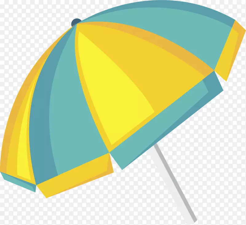 夏季卡通多彩沙滩伞