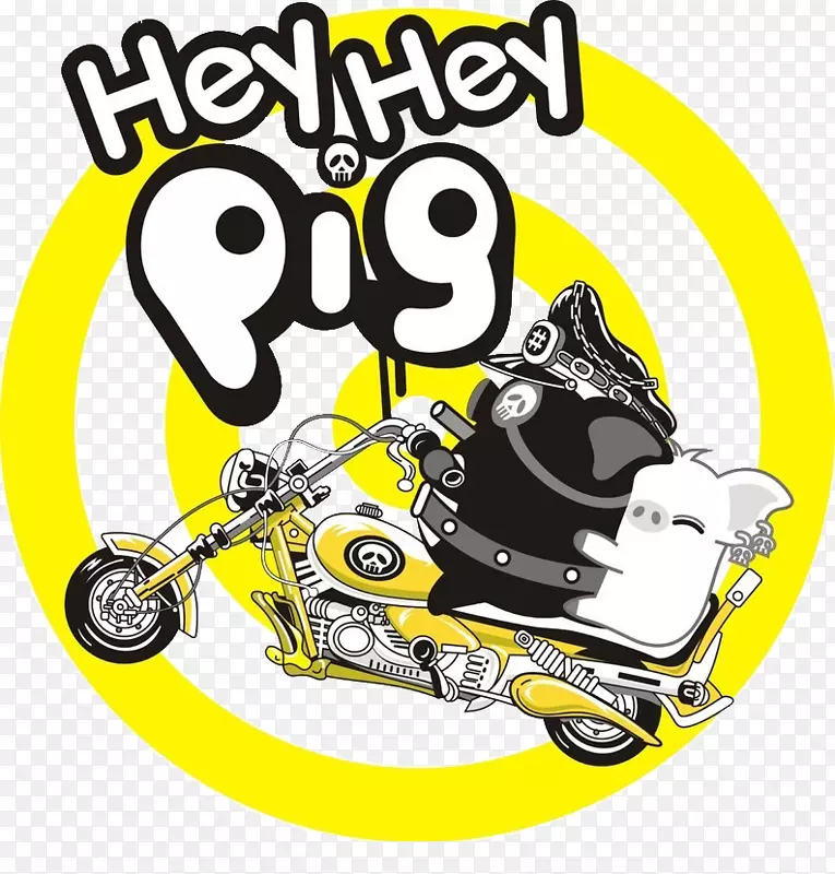 小猪骑摩托车