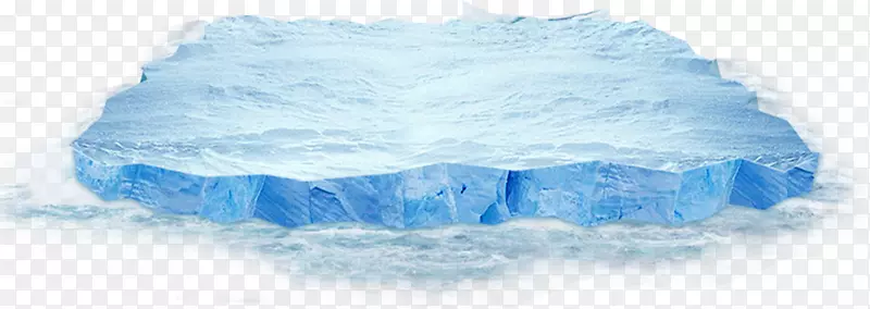 蓝色冰山冰块设计