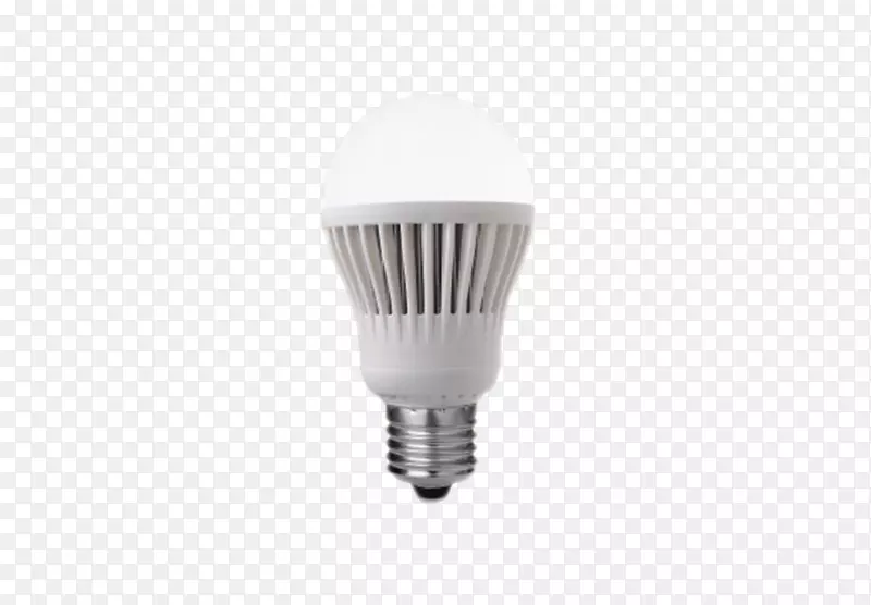 白色立体电器led灯泡产品实物