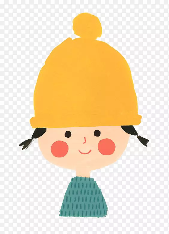黄帽子的小女孩