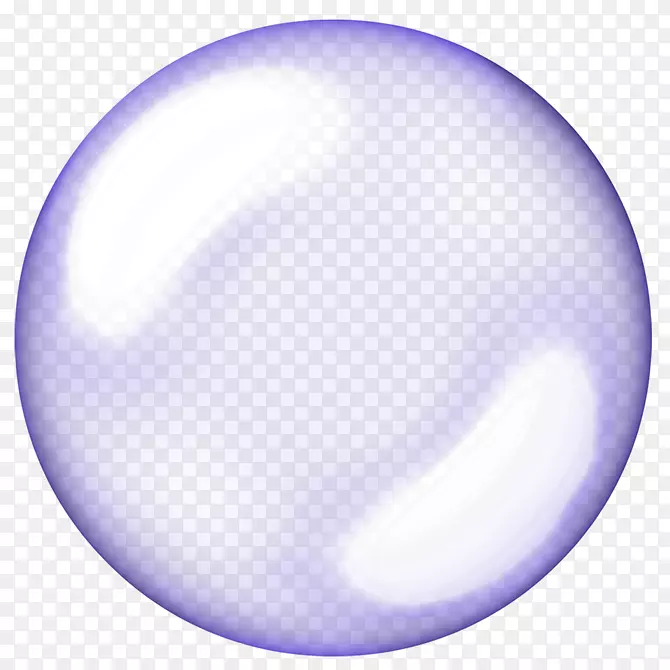 紫色透明气泡效果元素
