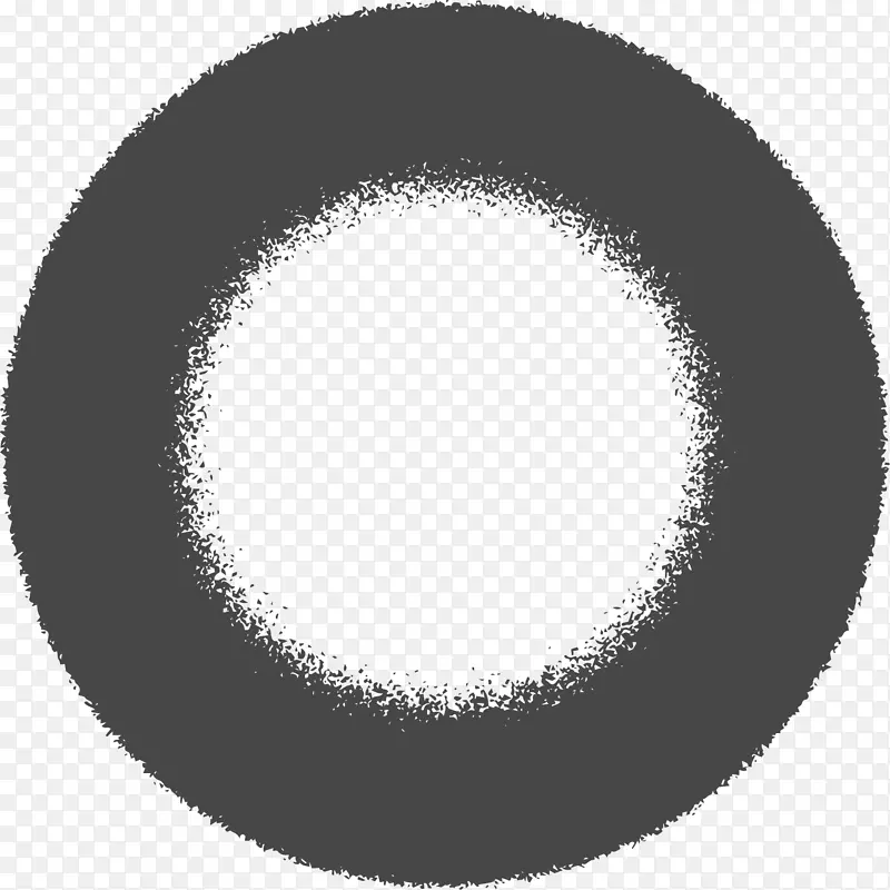 矢量图黑色空心圆