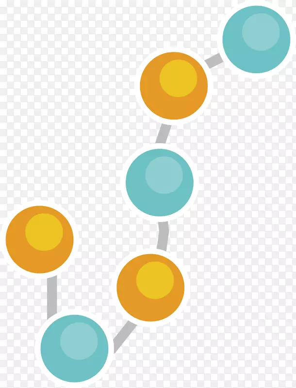 彩色链条分子结构