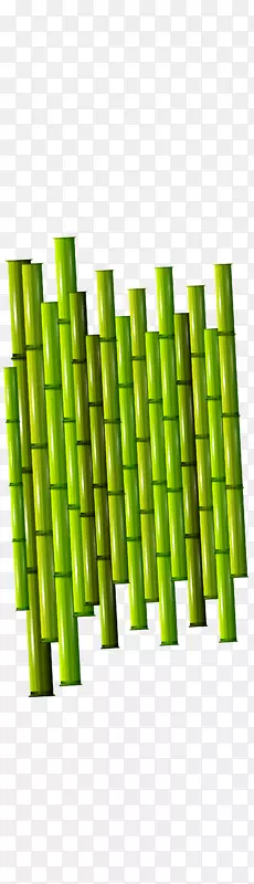 一束绿色竹子