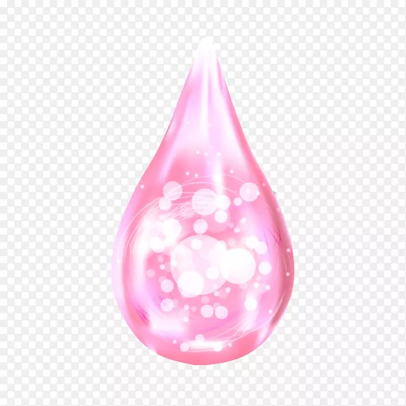 粉色水滴
