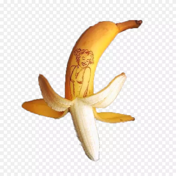 玛丽莲梦露香蕉雕刻