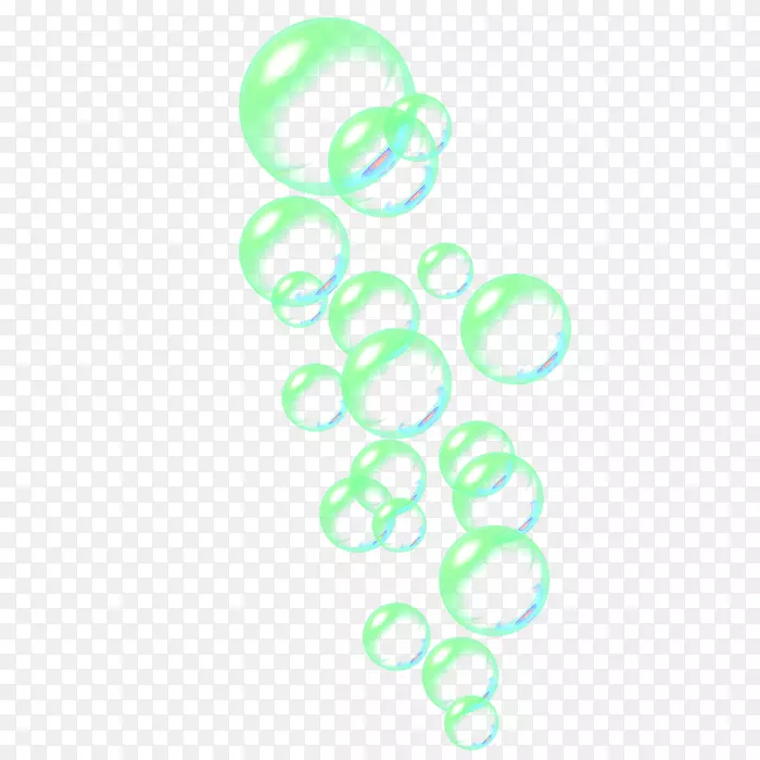 绿色泡泡效果元素