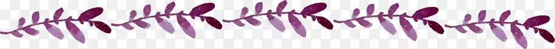 紫色春季水彩树藤