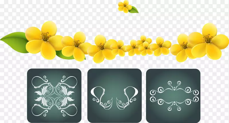 矢量小黄花