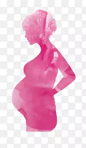 彩绘孕妇