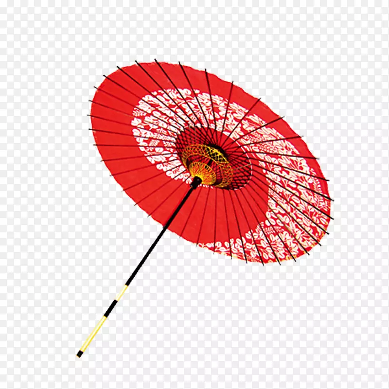 红色纸伞