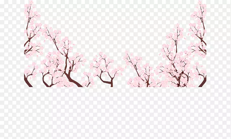 桃花树林