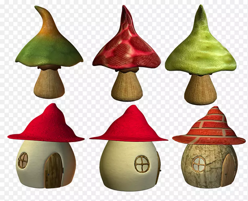 魔幻蘑菇屋素材