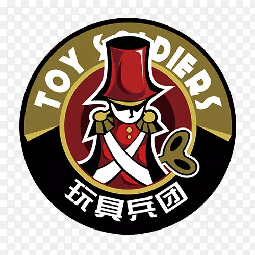 卡通装饰玩具天团设计标签