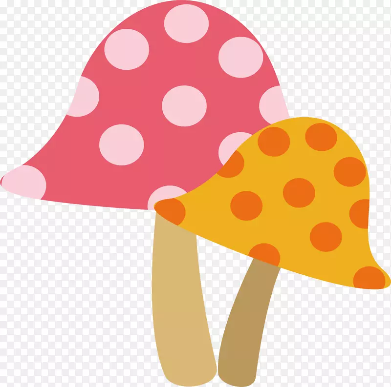 彩色的秋天蘑菇