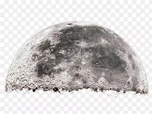 月球表面黑白图