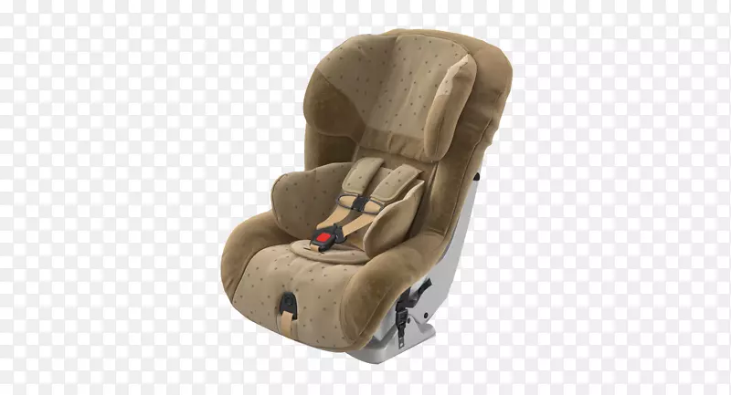 棕色座套舒适儿童汽车座椅