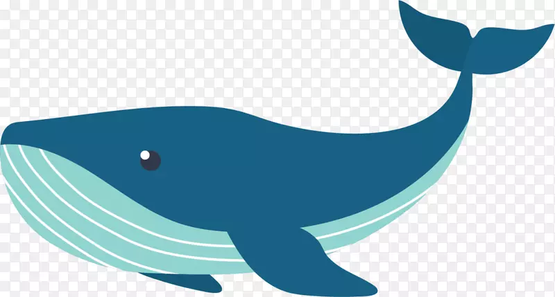 蓝色立体大海鲸鱼
