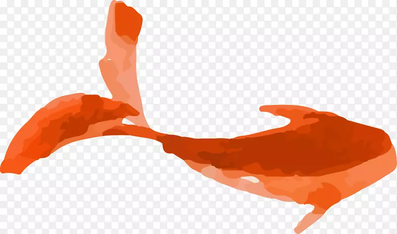创意红色鲤鱼png图