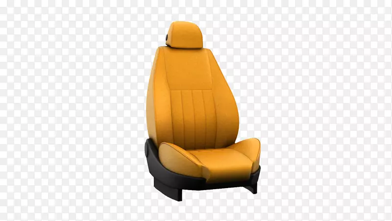 黄色舒适汽车座椅