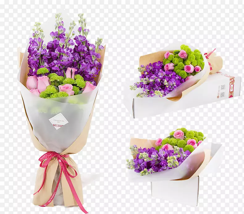 三束紫罗兰花