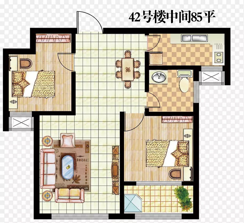 手绘家居户型图设计PNG图片素材下载_图片编号qpvrjwmq-免抠素材网