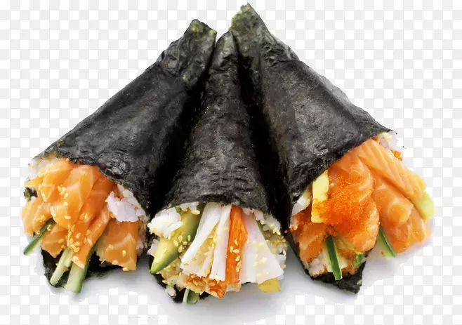 三文鱼手卷寿司PNG