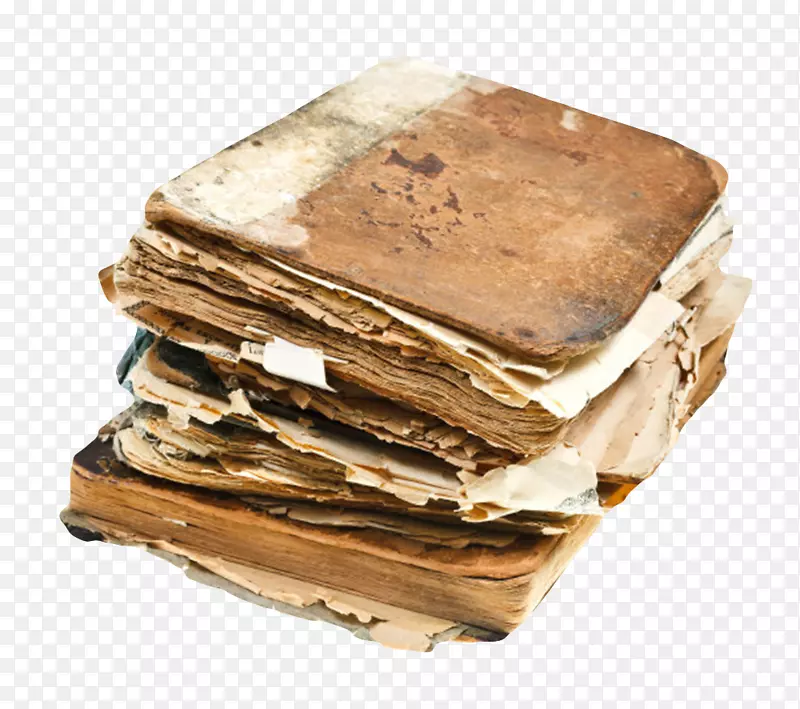 棕色散掉堆起来的书实物