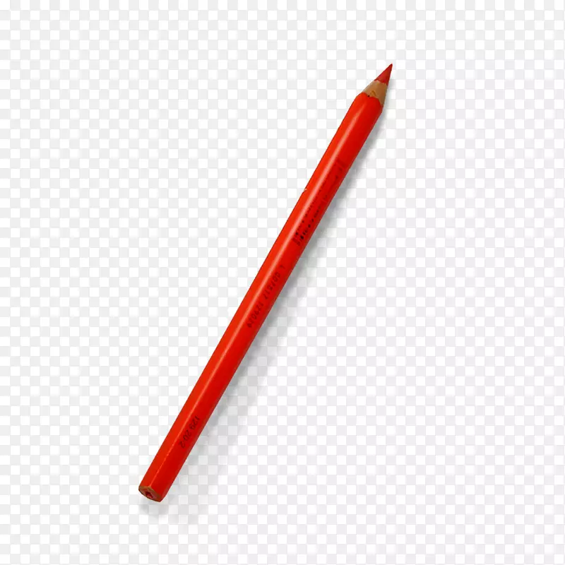红色铅笔文具元素