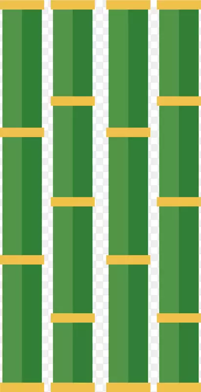 矢量图绿色的竹子