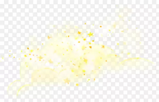 黄色漂浮设计粉尘
