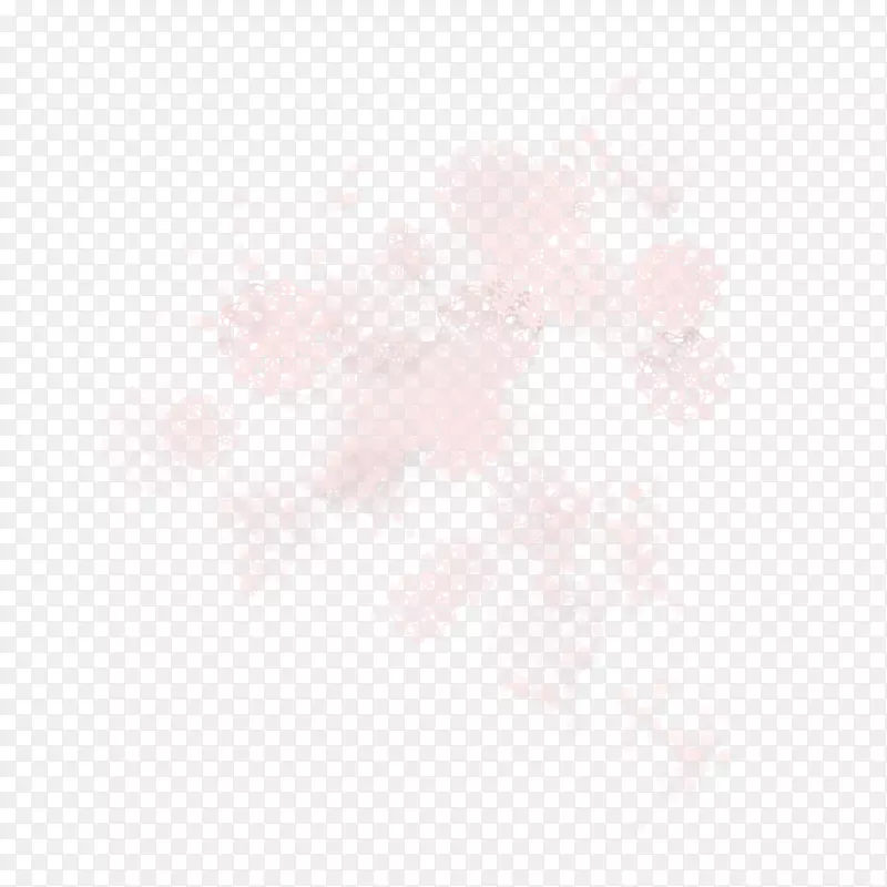 粉色半透明花朵漂浮素材