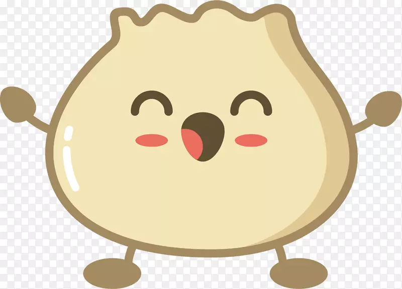 卡通可爱的小包子元素