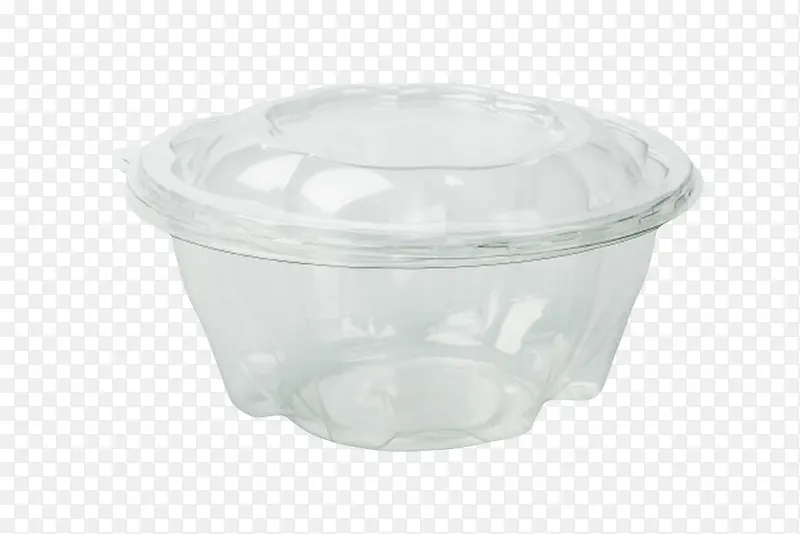 透明圆形的一次性饭盒塑胶制品实