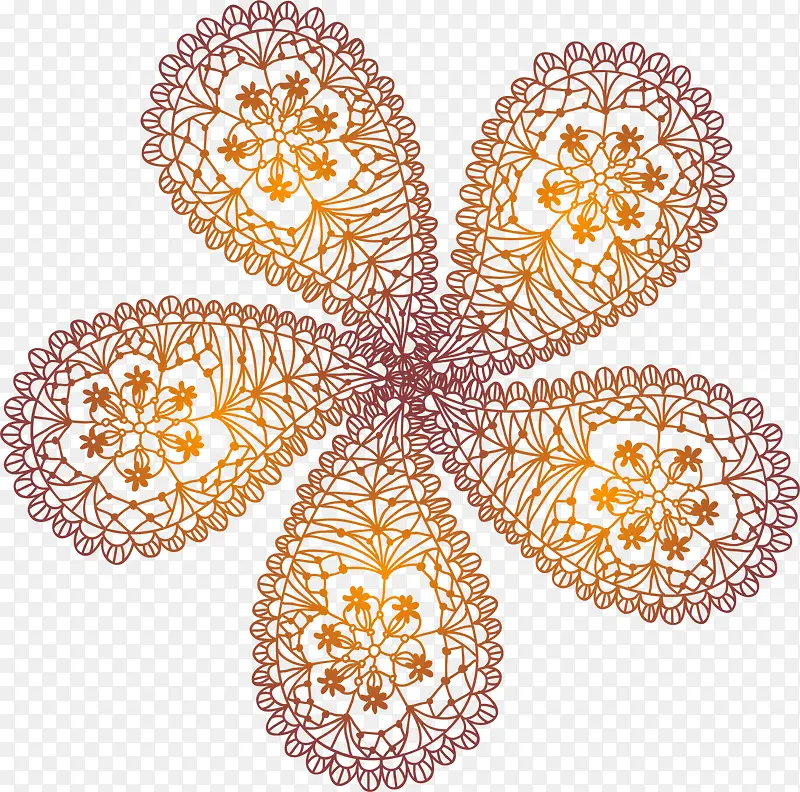 金色花纹花朵PNG图片素材下载_图片编号qlkzmkmy-免抠素材网