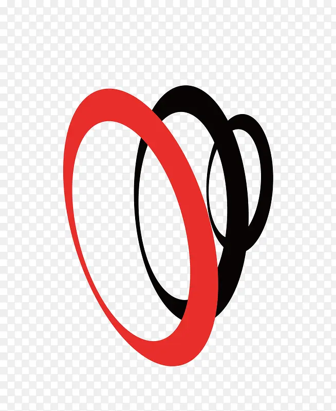 矢量卡通扁平化logo圆环标识设计