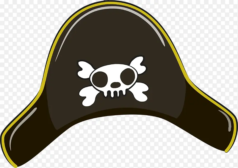 黑色海盗帽子