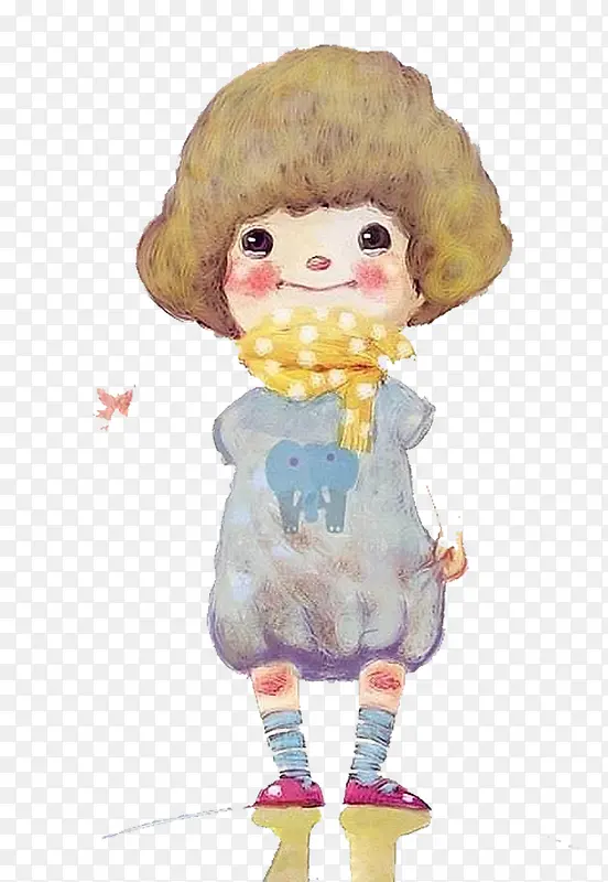 手绘卡通可爱人物素材