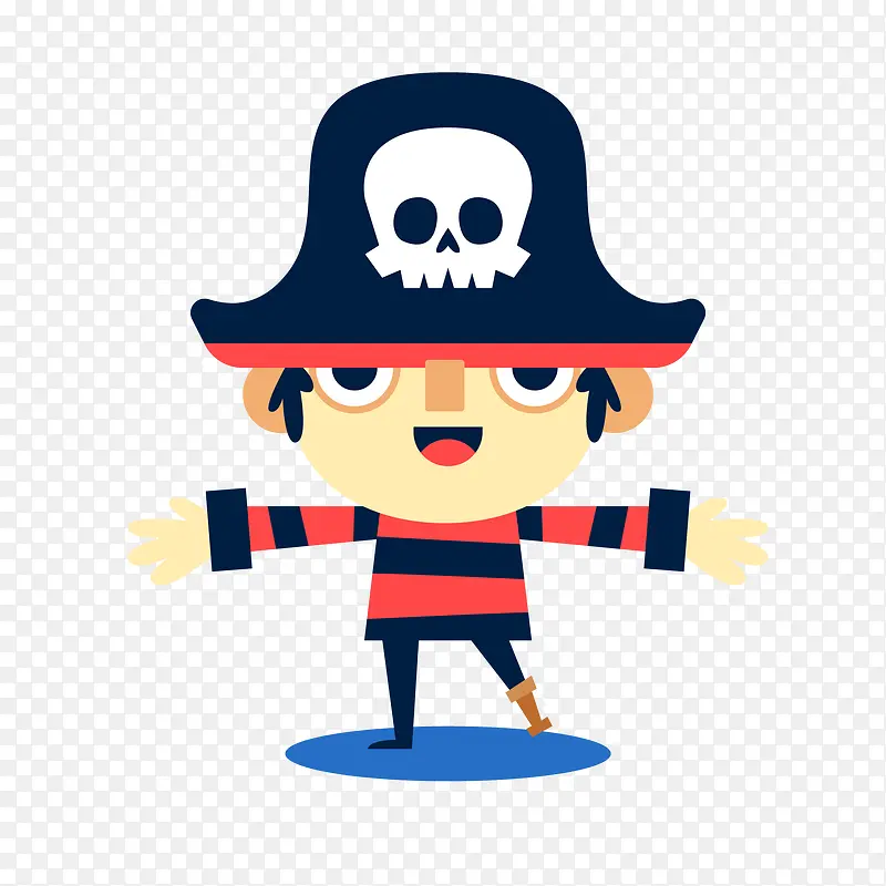扁平化海盗人物设计