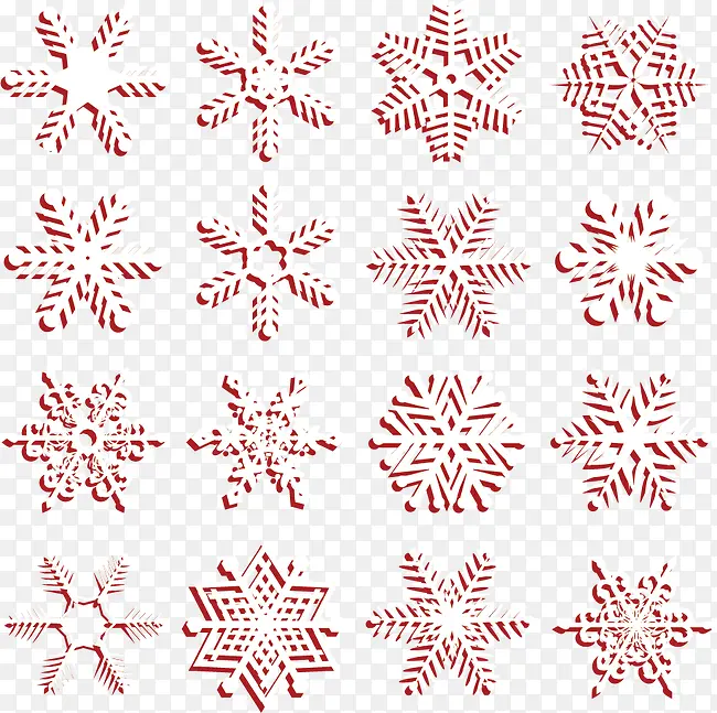 雪花矢量图