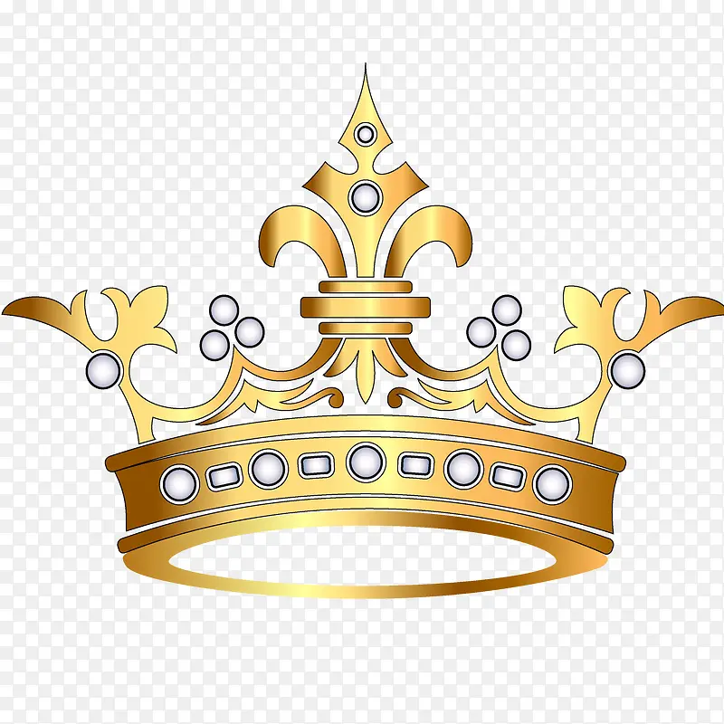 手绘金色皇冠设计