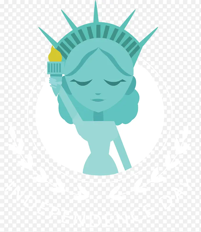 卡通美国自由女神