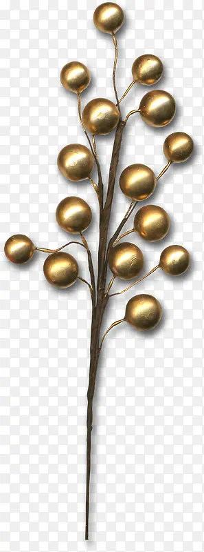 装饰金属球金色树